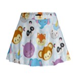 Animal Faces Collection Mini Flare Skirt