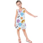 Animal Faces Collection Kids  Sleeveless Dress