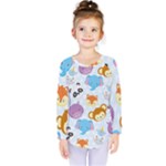 Animal Faces Collection Kids  Long Sleeve Tee
