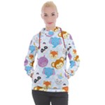 Animal Faces Collection Women s Hooded Pullover