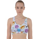 Animal Faces Collection Back Weave Sports Bra
