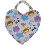 Animal Faces Collection Giant Heart Shaped Tote