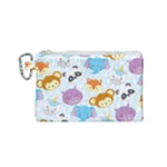 Animal Faces Collection Canvas Cosmetic Bag (Small)