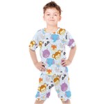 Animal Faces Collection Kids  Tee and Shorts Set