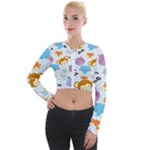 Animal Faces Collection Long Sleeve Cropped Velvet Jacket