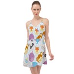 Animal Faces Collection Summer Time Chiffon Dress