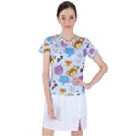 Animal Faces Collection Women s Sports Top