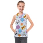 Animal Faces Collection Kids  Sleeveless Hoodie