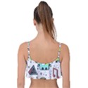 Seamless Pattern With Funny Monsters Cartoon Hand Drawn Characters Colorful Unusual Creatures Frill Bikini Top View2