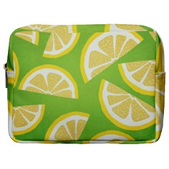 Lemon Fruit Healthy Fruits Food Make Up Pouch (large) by Nexatart