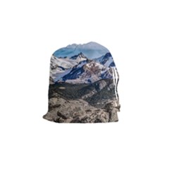 El Chalten Landcape Andes Patagonian Mountains, Agentina Drawstring Pouch (small) by dflcprintsclothing
