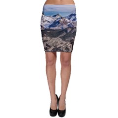 El Chalten Landcape Andes Patagonian Mountains, Agentina Bodycon Skirt by dflcprintsclothing