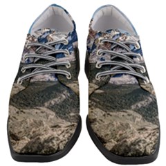 El Chalten Landcape Andes Patagonian Mountains, Agentina Women Heeled Oxford Shoes by dflcprintsclothing