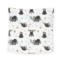 Cute Sloths Square Tapestry (small) by Sobalvarro
