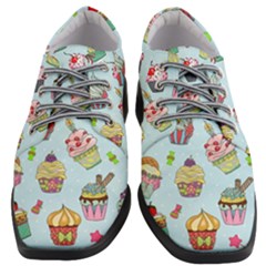 Cupcake Doodle Pattern Women Heeled Oxford Shoes by Sobalvarro