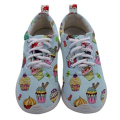 Cupcake Doodle Pattern Women Athletic Shoes by Sobalvarro