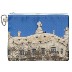 Gaudi, La Pedrera Building, Barcelona - Spain Canvas Cosmetic Bag (xxl) by dflcprintsclothing
