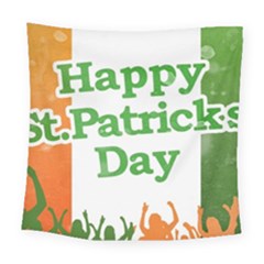 Happy St Patricks Day Design Square Tapestry (large) by dflcprintsclothing