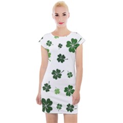 St Patricks Day Pattern Cap Sleeve Bodycon Dress by Valentinaart