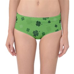 St Patricks Day Mid-waist Bikini Bottoms by Valentinaart
