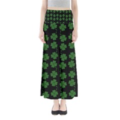 St Patricks Day Full Length Maxi Skirt by Valentinaart