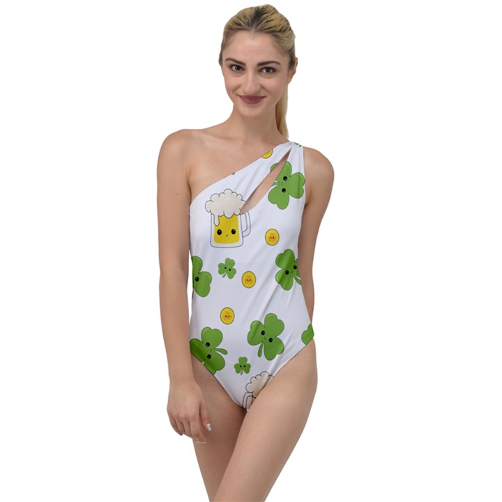 St patricks day To One Side Swimsuit