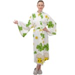 St patricks day Maxi Velour Kimono