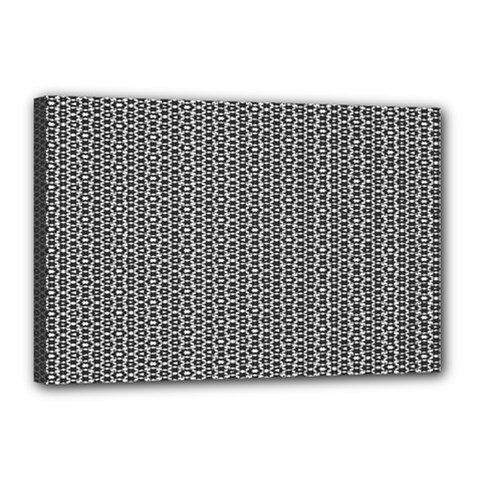 Black And White Triangles Canvas 18  X 12  (stretched) by Sparkle