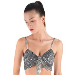 Grey Glow Cartisia Woven Tie Front Bralet by Sparkle
