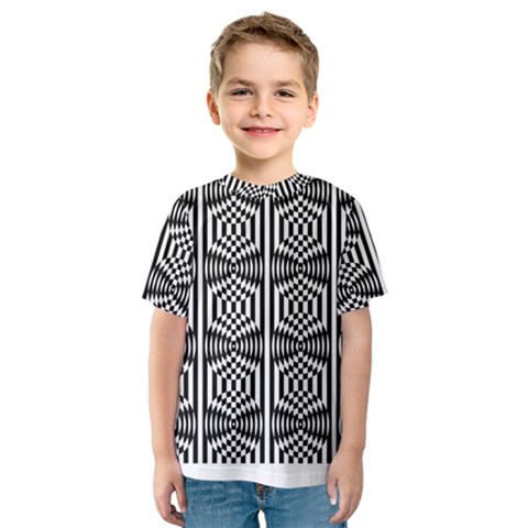 Optical Illusion Kids  Sport Mesh Tee by Sparkle