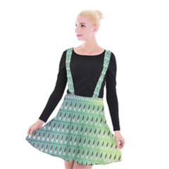Polka Dots Suspender Skater Skirt by Sparkle