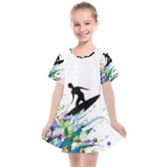 Nature Surfing Kids  Smock Dress by Sparkle