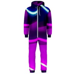 Neon Wonder  Hooded Jumpsuit (men)  by essentialimage