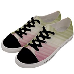 Pink Green Men s Low Top Canvas Sneakers by Sparkle
