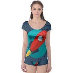 Rocket With Science Related Icons Image Boyleg Leotard  by Vaneshart