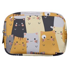 Seamless Pattern Cute Cat Cartoons Make Up Pouch (small) by Vaneshart