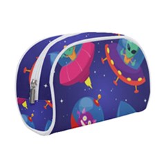 Cartoon Funny Aliens With Ufo Duck Starry Sky Set Makeup Case (small) by Vaneshart