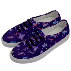 Space Seamless Pattern Men s Classic Low Top Sneakers by Vaneshart