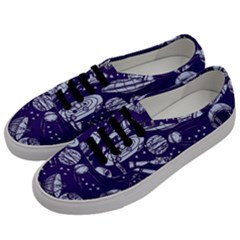 Space Sketch Seamless Pattern Men s Classic Low Top Sneakers by Vaneshart