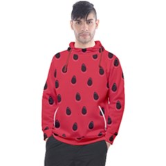 Seamless Watermelon Surface Texture Men s Pullover Hoodie by Vaneshart