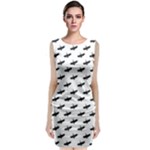 Freedom Concept Graphic Silhouette Pattern Classic Sleeveless Midi Dress