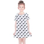 Freedom Concept Graphic Silhouette Pattern Kids  Simple Cotton Dress