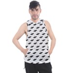 Freedom Concept Graphic Silhouette Pattern Men s Sleeveless Hoodie