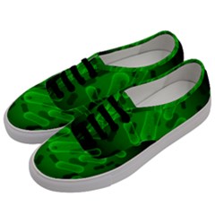 Green Rod Shaped Bacteria Men s Classic Low Top Sneakers by Vaneshart