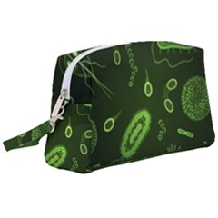 Bacteria Virus Seamless Pattern Inversion Wristlet Pouch Bag (large) by Vaneshart
