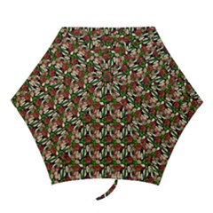 Swimmer 20s Green Mini Folding Umbrellas by snowwhitegirl