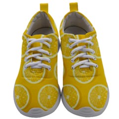 Lemon Fruits Slice Seamless Pattern Mens Athletic Shoes by Vaneshart
