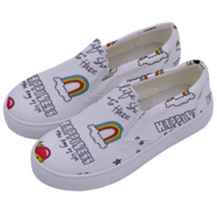 Abstract Fashion Background Suitable Fabric Printing Kids  Canvas Slip Ons by Vaneshart