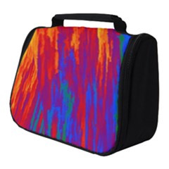 Gay Pride Rainbow Vertical Paint Strokes Full Print Travel Pouch (small) by VernenInk