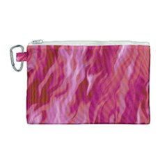 Lesbian Pride Abstract Smokey Shapes Canvas Cosmetic Bag (large) by VernenInk